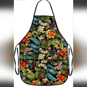 Island Style Vibrant Hawaiian Floral Apron